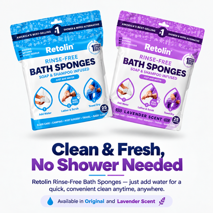 Retolin™ Rinse-Free Bath Sponges