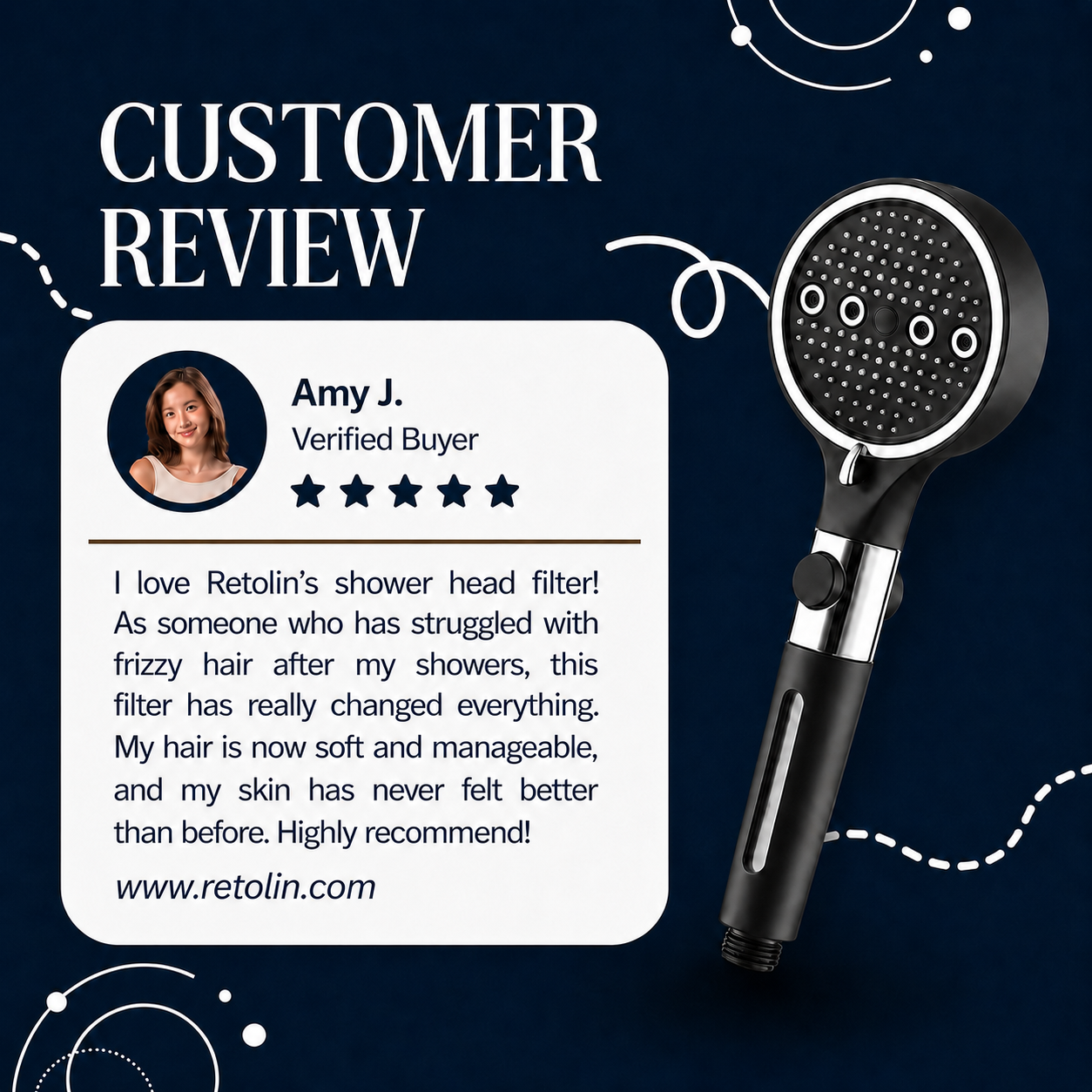 Retolin™ The Filtered Showerhead